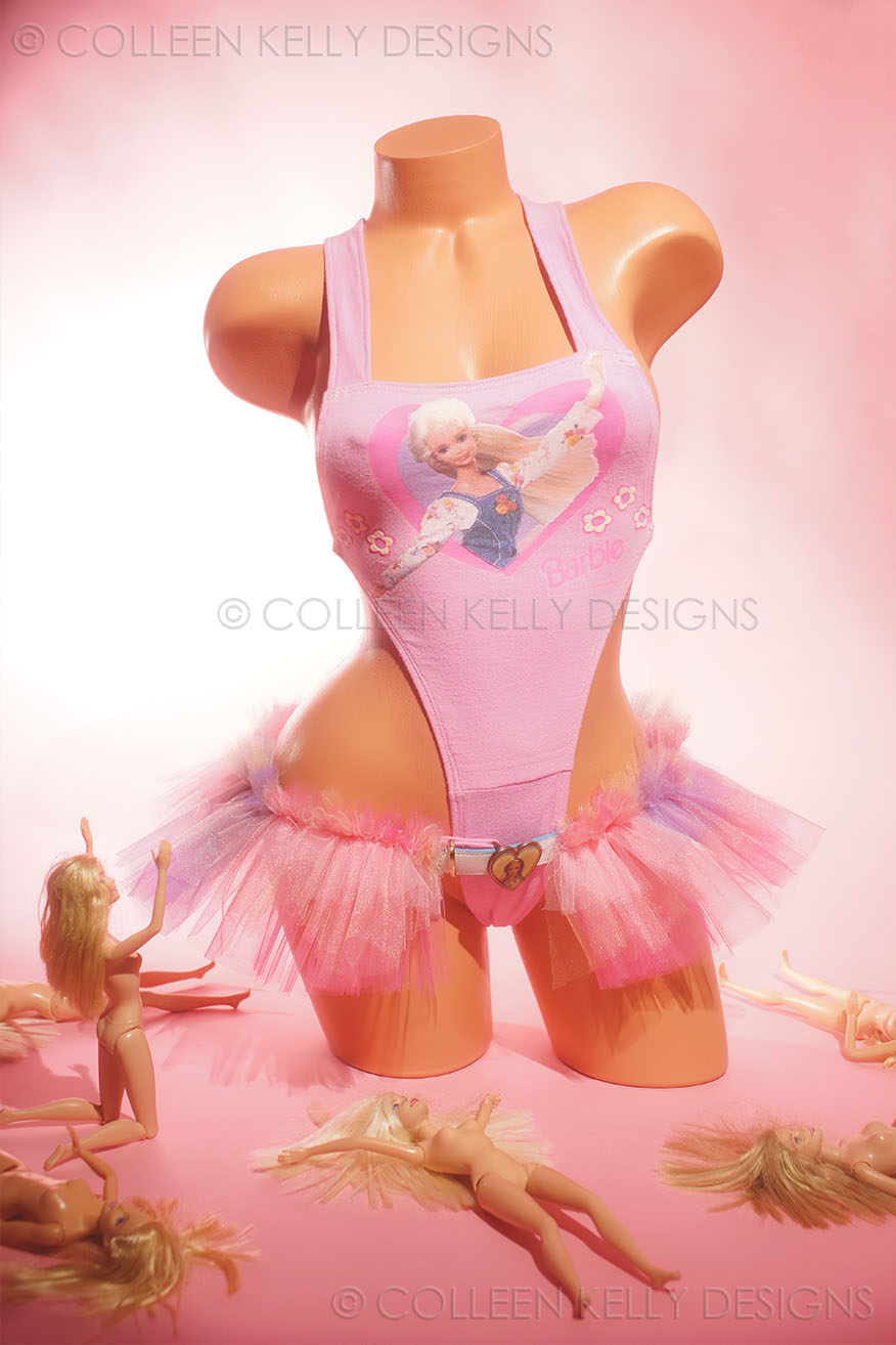 Colleen Kelly Designs Swimwear Style #260 Image of The Barbie Love Onesie