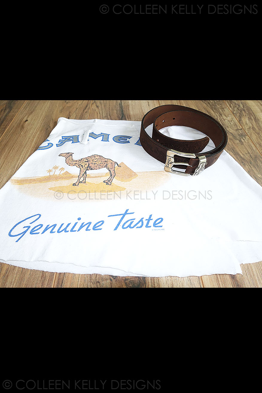 Colleen Kelly Designs Swimwear Style #7001 Image of Camel Cigarettes - White