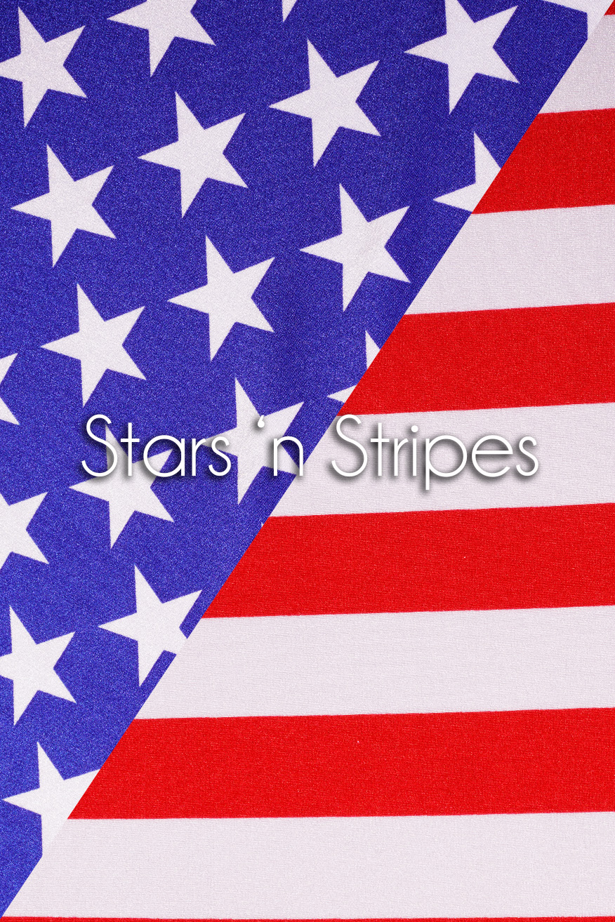 Colleen Kelly Designs Swimwear Style #3019 Image of Stars 'n Stripes Patch Sling