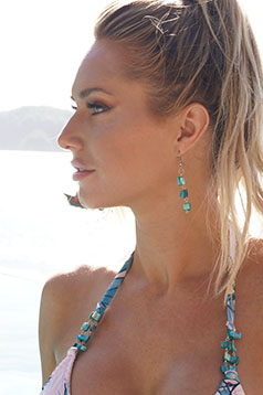 Colleen Kelly Designs Swimwear Image: Shell Chip Earrings